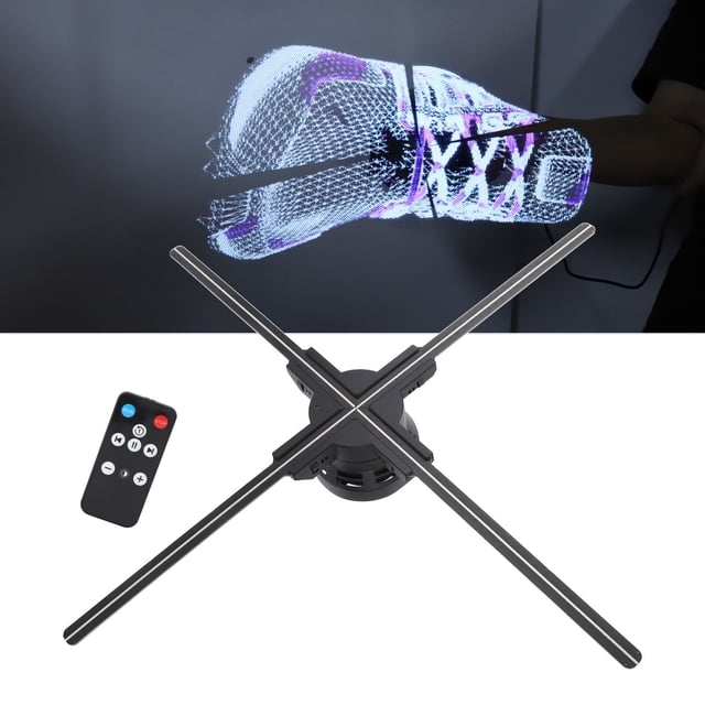 3D LED Hologram Projector 1600x672P Projector with 672 LEDs, 8GB Memory, WiFi Control, for Restaurants, Events