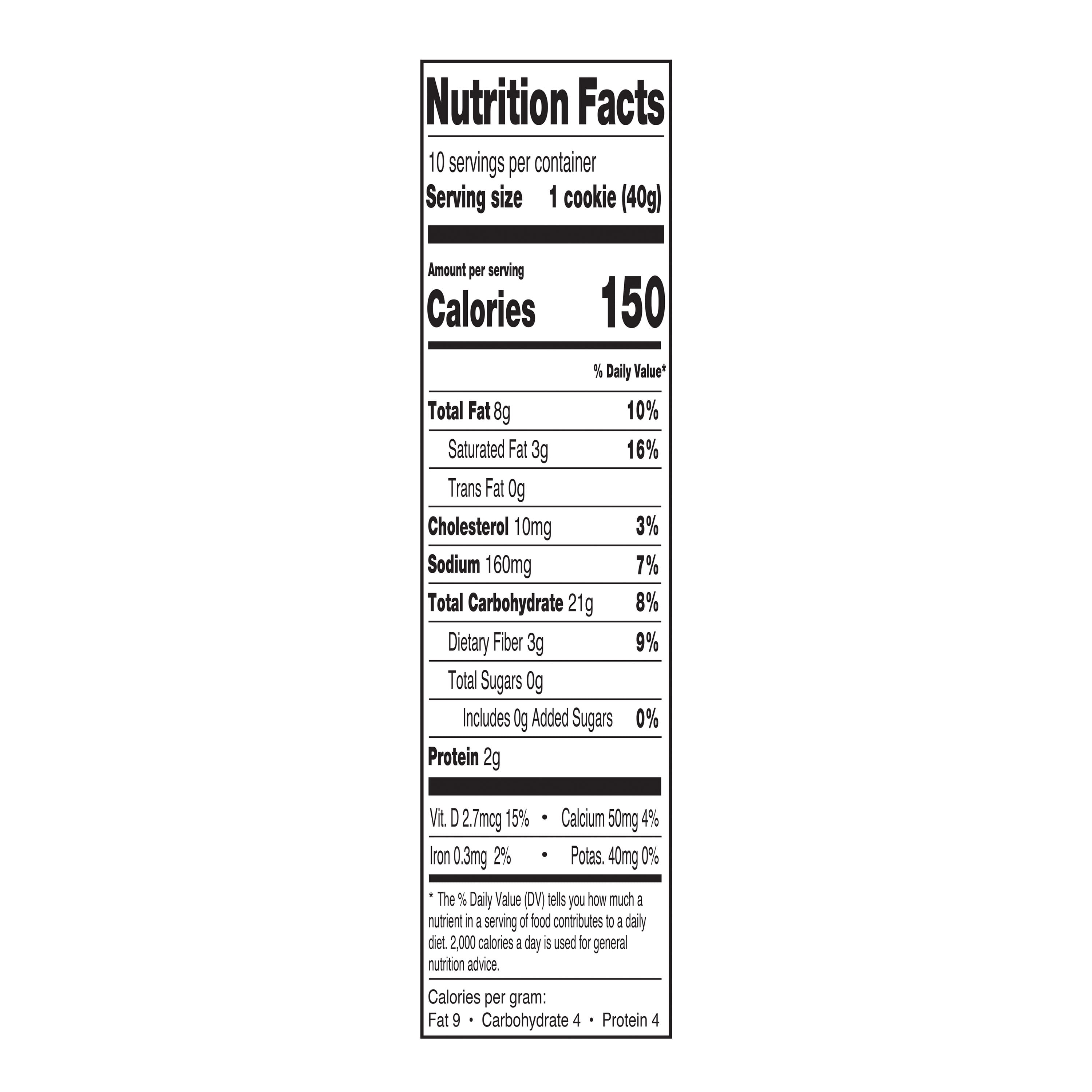 Freshness Guaranteed Sugar Free Chocolate Flavored Chip Cookies, 14 oz, 10 Count