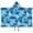 Blue Geometric Pattern, variant on Black Beige Checkerboard Checkered Pattern Hooded Bath Towel，50"x30" for Ages 3 To 12 Kids, Quick Dry Lightweight Soft Microfiber Hood Beach Towel Cover Up for Kids