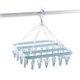 thumbnail image 1 of Tendedero de calcetines, Tendedero de calcetines, Tendedero de ropa, Tendedero interior plegable con 32 pinzas de plástico para calcetines, ropa interior y ropa Tamaño libre Azul oso de fresa Electrónica, 1 of 5