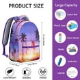 thumbnail image 6 of Campus Commute Backpack with Hawaii Tropical Wind Palm Leaves Print: Perfect Gift for Students, Durable Lightweight Laptop Daypack for High School and College, 6 of 6