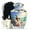 Blue Urn -4, variant on JAGASY Cat Cremation Urn for Ashes Adult Male, Blue Small Urns for Human Ashes Keepsake, Ocean Beach Water & Butterfly Crabs Decorative Urns for Companion, Memorial Mini Urn for Mom & Dad, (3 Inch)