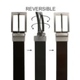 thumbnail image 3 of Men's 1 1/4" Cut-to-Fit Black or Brown Reversible Dress Belt, 3 of 3