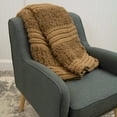 thumbnail image 5 of Your Lifestyle by Donna Sharp Plush Knit Camel Throw, 5 of 7