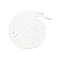 INSPIRE CHIC Round Rope Shoelaces Thick Cotton Solid Shoe Laces for Sneakers Boot 1 Pair 120cm/47.24" White