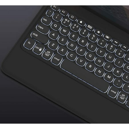 ZAGG - Rugged Book Go Keyboard Folio Case for Apple® iPad® Pro 12.9" (3rd Generation 2018 and 4th Generation 2020) - Black