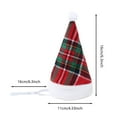 thumbnail image 4 of Soft Velvet Cat Santa Hats (20g/10x5x2cm) – Adjustable Elastic Band for Large & Small Cats, Holiday Pet Headwear with Embroidered Patterns, 4 of 7