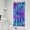 Purple Blue Tie, variant on Purple Blue Tie Dye Pattern Shower Curtain 36"x72" ,Bathroom Decorative Shower Curtains Set with 12 Hooks,Modern Waterproof Washable Shower Curtain
