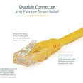 thumbnail image 5 of iMBAPrice - Cat6 RJ45 Snagless Ethernet Patch Cable - Yellow Color, 5 feet - 10 Pack, 5 of 6