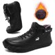 thumbnail image 5 of Zapatos Montar Cuero Botas Tobillo Hombres Nieve Ligeras para Al Aire Libre, 5 of 9