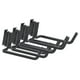 thumbnail image 4 of Paquete de 4 soportes para herramientas y escobas con riel E, ganchos en J reforzados, accesorio versátil, fácil de instalar para organización del, 4 of 8
