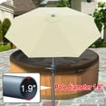 thumbnail image 4 of Sunny Patio Umbrella 10' with Tilt and Crank 8 Ribs Outdoor Garden Market Parasol Sunshade (Ecru), 4 of 6