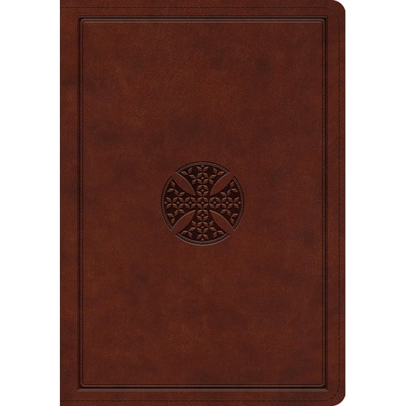 ESV Journaling Bible, Interleaved Edition (Trutone, Mahogany, Mosaic Cross Design), (Hardcover)