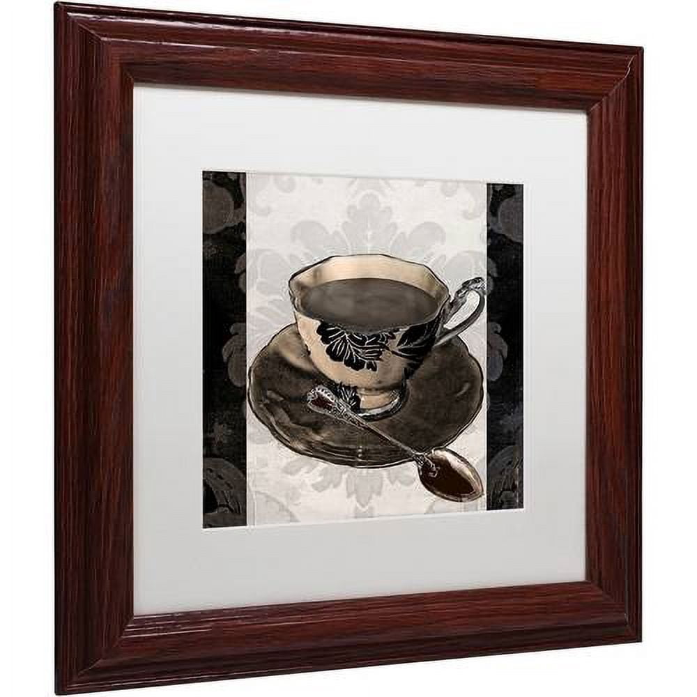Trademark Fine Art "Vintage Cafe IV" Canvas Art by Color Bakery White Matte, Wood Frame