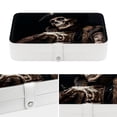 thumbnail image 4 of Skull Earring Organizer Jewelry Box Necklace Organizer PU Leather with Removable Compartment Portable, 4 of 6