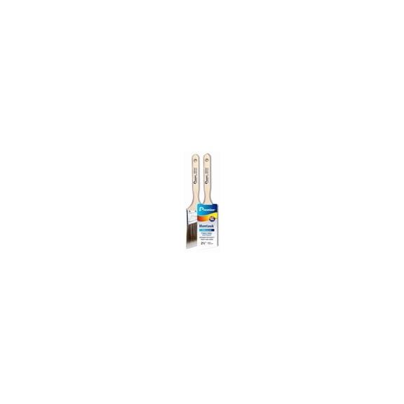 Premier Montauk 17212 Paint Brush, 2-1/2 in W, 2-15/16 in L Bristle, Nylon/Polyester Bristle