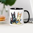 thumbnail image 3 of CafePress - Scottie Gingham Cuties Mugs - 11 oz Ceramic Mug - Novelty Coffee Tea Cup, 3 of 4