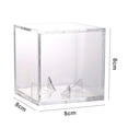 thumbnail image 5 of Visland 2Pcs Acrylic Baseball Display Case Transparent Cube UV Protected Baseball Holder Golf Tennis Billiard Display Storage Box, 5 of 5