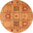 thumbnail image 1 of Ahgly Company Indoor Round Persian Orange Traditional Area Rugs, 4' Round, 1 of 1
