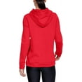 thumbnail image 2 of Under Armour Women's Hustle Fleece Hoodie , Red 600/White , 3X-Large Tall, 2 of 7
