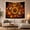 Fall Sunflower, variant on Autumn Sunflowers and Pumpkins Polyester Tapestry