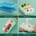 thumbnail image 3 of Ice Cube Tray for Freezer with Bin: Easy Release Ice Cube Maker with Covered Ice Holder - 3pack Ice Trays for Making 1.5inch Icecubes - Icebox with Lid, 3 of 5