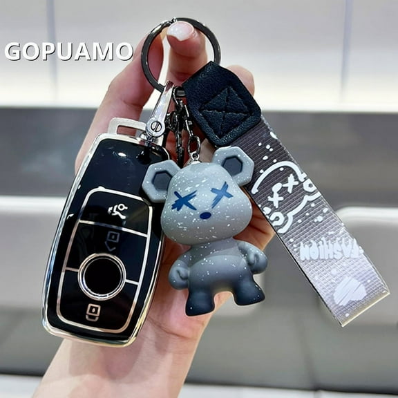 Car Key Cover Case Fob for Mercedes Benz W207 A C E S G GLS Class W177 W205 W213 W222 G63 X167 GLB GLK GLC Maybach AMG Keychain