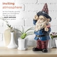 thumbnail image 6 of Alpine Corporation Patriotic Garden Gnome Saluting Statue, 6 of 12