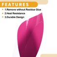 thumbnail image 3 of Película protectora para automóvil de color rosa brillante de Unique Bargains 40x152cm / 1.3ft x 5ft Cubierta de vinilo para exteriores e interiores 5.5mil 1 Pc Universal, 3 of 7