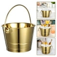thumbnail image 4 of MOVTOTOP 1Pcs Plastic Beverage Tub In Golden For Home And Commercial Use, 4 of 8