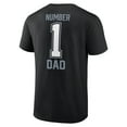 thumbnail image 3 of Men's Fanatics Black Las Vegas Raiders #1 Dad T-Shirt, 3 of 3