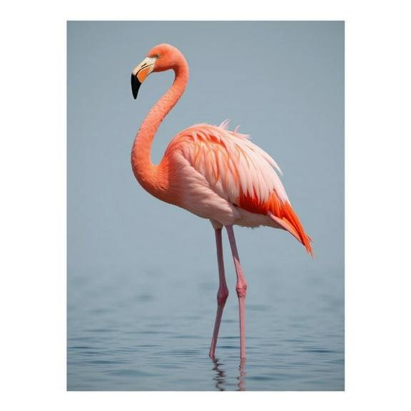 Diamond Art Kit for Adults, Pink Bird Wading Water Scene Diamond Painting for Adults Beginners, DIY Diamond Art Painting Kits, 5D Diamond Painting Crafts for Home Decor 12x16 Frameless