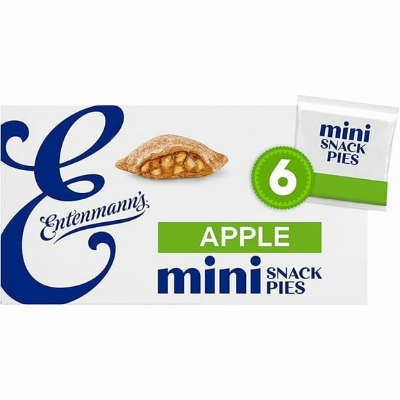 Entenmann’s Minis Apple Snack Pies, Box of Apple Pies, 12 oz, 6 Count