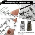 thumbnail image 5 of Kitchen Container Labels Script Storage Sticker Black 8 Sheets, 5 of 8