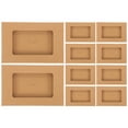 thumbnail image 2 of HERFIER 10pcs Envelop Storage Boxes Kraft Paper Postcard Boxes Open Window Postcard Boxes 6.29x4.13x0.2in, 2 of 8