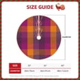 thumbnail image 4 of Kll Purple Yellow Buffalo Plaid Christmas Tree Skirt 48",Party Decorations Farmhouse For Christmas Decorations Holiday Party, 4 of 8