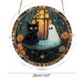 thumbnail image 3 of Halloween Decoration Indoor Outdoor Clearance Under $5.00! Thanksgiving Fall Decorations for Home, Halloween Ghost And Cats Acrylic Puzzle Hanging Ornaments Spooky Festival Decor Pendants, 3 of 6