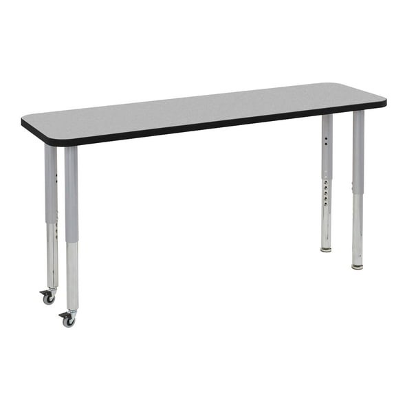 ECR4Kids 18"x60" Rectangular Thermo-Fused Activity Table w/ Super Leg