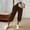 Brown, variant on Women's Drawstring Waist Side Tie Loose Linen Capri Pants, Breathable with Pockets for Summer Daily Casual Wear Brown XXXL