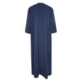 thumbnail image 4 of Men's Long Robe with Side Pockets - Stylish Embroidered Thobe for Men - Statement Shirt, 4 of 8