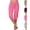 Style1-Pink capri pants for women, variant on Capris for Women with Button Pockets Drawsting Low Waisted Soft Knit Moisture Wicking Yoga Capris Pants for Gym Workout and Coastal Vacation Wear