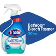 thumbnail image 3 of (9 pack) Clorox Bleach Foamer Bathroom and Shower Cleaner Spray, Ocean Mist, 30 fl oz, 3 of 13
