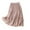 Pink, variant on yillto Womens Cotton Line Skirts Tiered Flowy Pleated Elastic Waist Summer Beach Ruffle Maxi Skirt