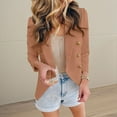 thumbnail image 2 of DHFJKG Blazers For Women Suit Jacket Long Sleeve Open Front Slim Fit Lapel Coat Work Office Formal Wear Soft Outerwear, 2 of 7
