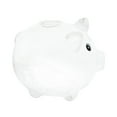 thumbnail image 3 of perfk Glass Pig Piggy Bank Money Saving Jar Cute Piggy Bank for Entrance Bar Decor Transparent, 3 of 10