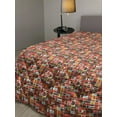 thumbnail image 2 of Leaves Down Alternative Comforter, Jumble Design of Leaves Floral Composition Woodland Peachy Tones Print, Microfiber Quilt for All Season, 5 Sizes, Dark Salmon and Paprika, by Ambesonne, 2 of 3