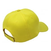 Jordefano 3 Pack Plain Baseball Cap Hat Adjustable Back (Yellow)