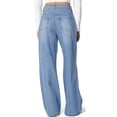 thumbnail image 4 of Women's High Waist Jeans, Baggy Wide Leg Denim Pants, Stretchy Comfortable Jeans for Women, Casual Loose Fit Trousers, Daily Wear and Outfit Essentials-Light Blue, 4 of 6