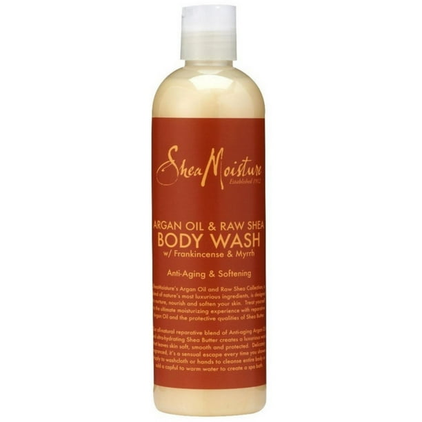 Shea Moisture Argan Oil & Raw Shea Body Wash 13 oz (Pack of 3