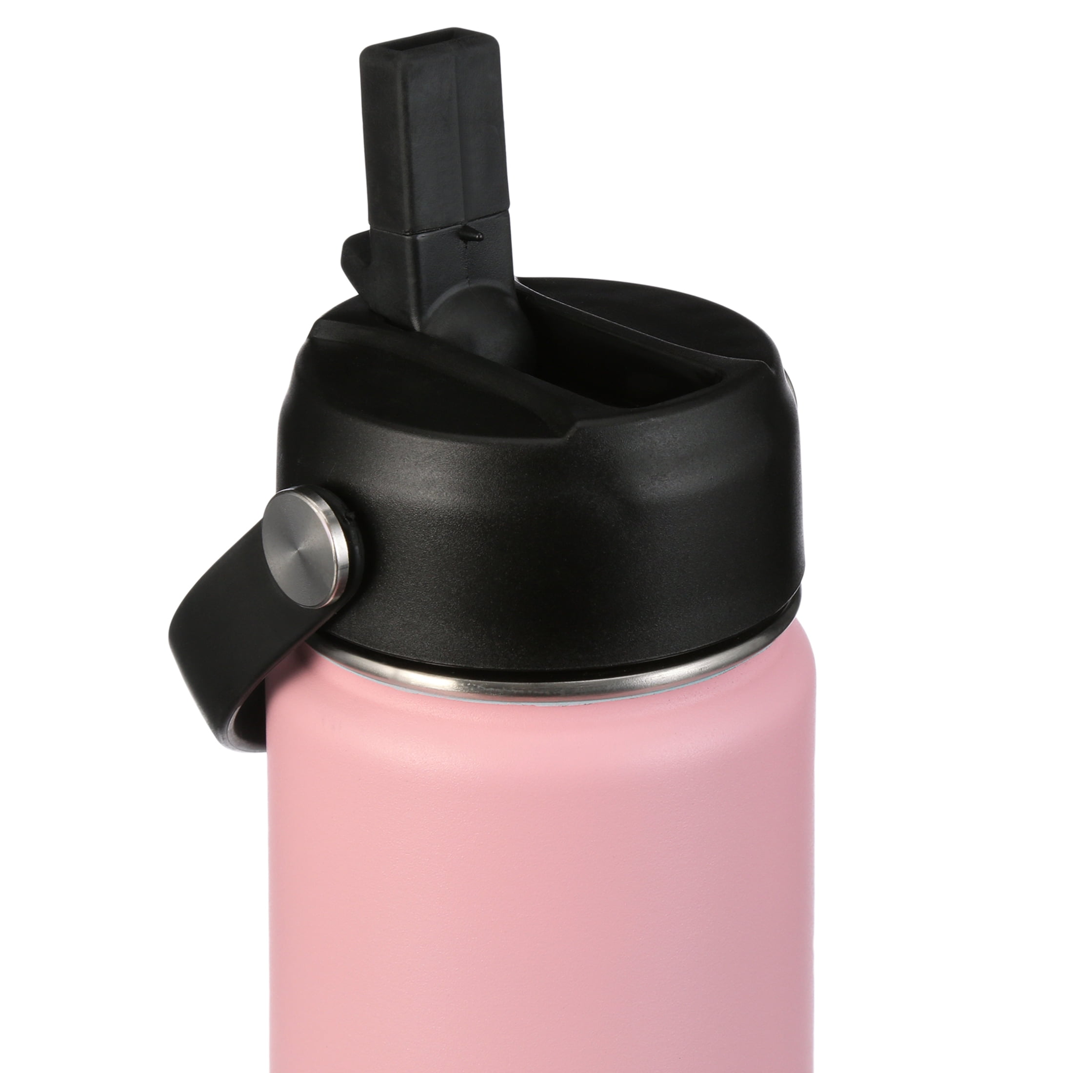 JoyJolt 32 oz. Pink Vacuum Insulated Stainless Steel Water Bottle with Flip  Lid and Sport Straw Lid JVI10203 - The Home Depot